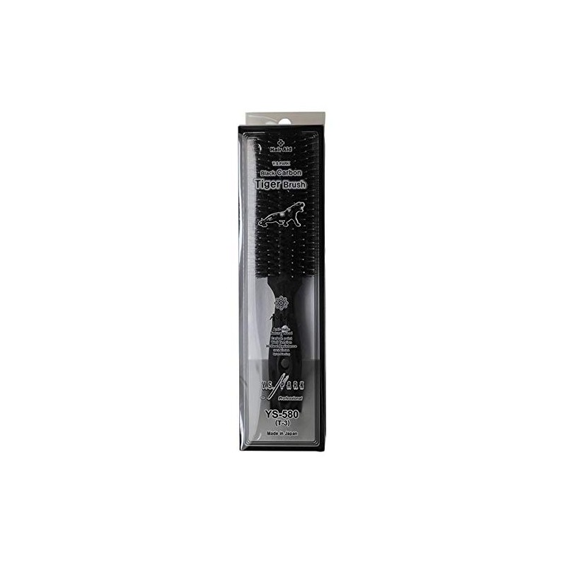 ワイエス パーク プロフェッショナル YSパーク ブラック カーボン タイガーブラシ YS-580 ヘアブラシ 1本