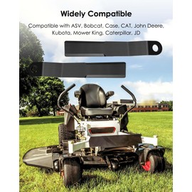 Replacement Bush Hog Rotary Cutter Blades Compatible with Mower King Skidsteer John Deere Kubota, Heavy Duty Steel Brush Hog Replacement Blades Rotary Grass Cutter (2 Blade Set)