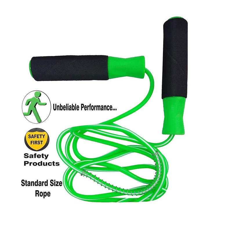 Simran Sports Green Ball Bearing Fitness Skipping Rope (A19)