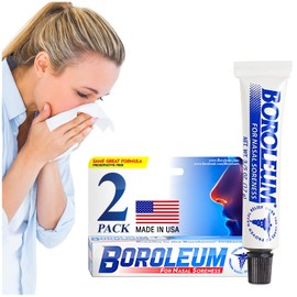 Boroleum (2-Pack for Nasal Soreness, 17 Grams, 3/5 Ounce Tube