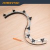 POWERTEC Flexible Curve Template Ruler 37", Wood Curve, Woodworking Profiling