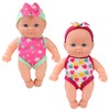 Water Baby Doll Waterproof Swimmer Doll Floating Bath Baby with