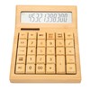 Bamboo Calculator Solar Powered Battery Powered Eco Friendly Function Calculator