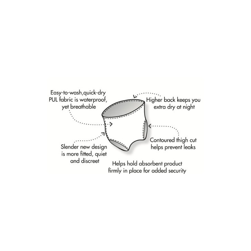 GaryWear Active Brief, Size Large, Navy, Each