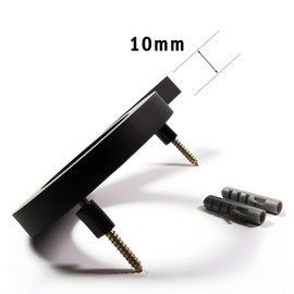 TKway 6 Inch Black Modern House Numbers for Outside - Acrylic Floating Address Sign with Nail Kits, Rust Proof, Fade-Resistant, Easy to Install, Ideal for Garden, Gate, Office