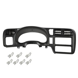 ALLGOOD Black Dashboard Cover Compatible with Chevy Blazer S10/GMC Jimmy Sonoma 1998-2004 Dash Trim Bezel Cover Not Fit Double Din
