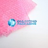 Diamond Packaging 1 x Roll - Antistatic Pink Bubble Wrap