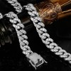 NOBYLO 12mm Mens Womens Iced Out Cuban Link Chain Choker
