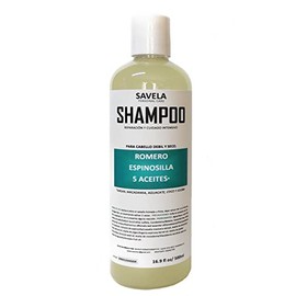 SHAMPOO Y ACONDICIONADOR CON ACEITE DE ROMERO, ESPINOSILLA Y 5 ACEITES, KIT PARA REPARACIÓN Y CUIDADO INTENSIVO. ARGAN, MACADAMIA, AGUACATE, COCO Y JO