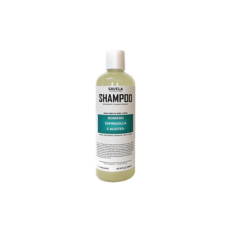 SHAMPOO Y ACONDICIONADOR CON ACEITE DE ROMERO, ESPINOSILLA Y 5