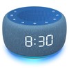 Buffbee Sound Machine & Alarm Clock 2-in-1, 0-100% Clock Face