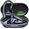 Bluetooth Headset, Bluetooth Earpiece with LED Display Charging Case,100H Playtime
