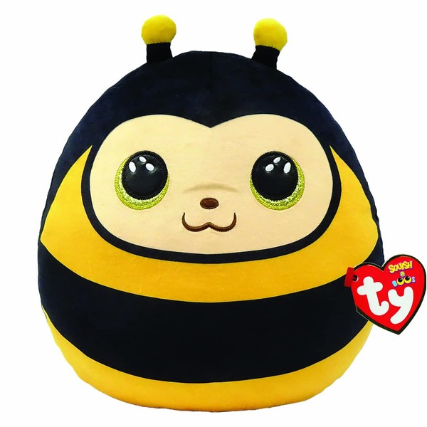Ty Squish a Boos TY39230 Zinger Cushion, 20 cm, Yellow/Black