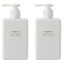 Moma Muji Refill Bottle 2 Pack, 280 ml (9.46 oz), Perfect for Liquid, Lotion, Shampoo & Conditioner etc (Japan Import)