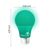 Bioluz LED Green Light Bulbs 60W Replacement Non-Dimmable A19 LED