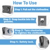 IHKFILAN Retractable Clothesline Indoor, Stainless Steel Retracting Washing Line, Non-Sagging