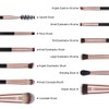 Docolor Eyeshadow Brush Set, 6 Pieces, Double-Sided Eye Make-Up Brush,
