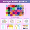JOPHEK Loom Bands Set, Colourful Rubber Bands Kit for Bracelets,