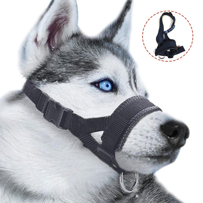 Nylon Soft Dog Muzzle for Dogs Prevent Anti Biting, Barking