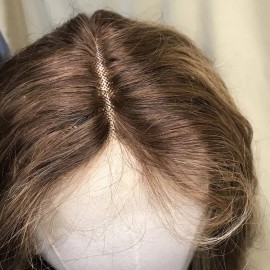 Unbranded 28In T13x4 Lace Front Half Human Hair Blended Bodywave Wig 4/27 Highlighted Remy