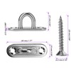 JOIKIT 10 PCS M5 Pad Eye Plate, 304 Stainless Steel