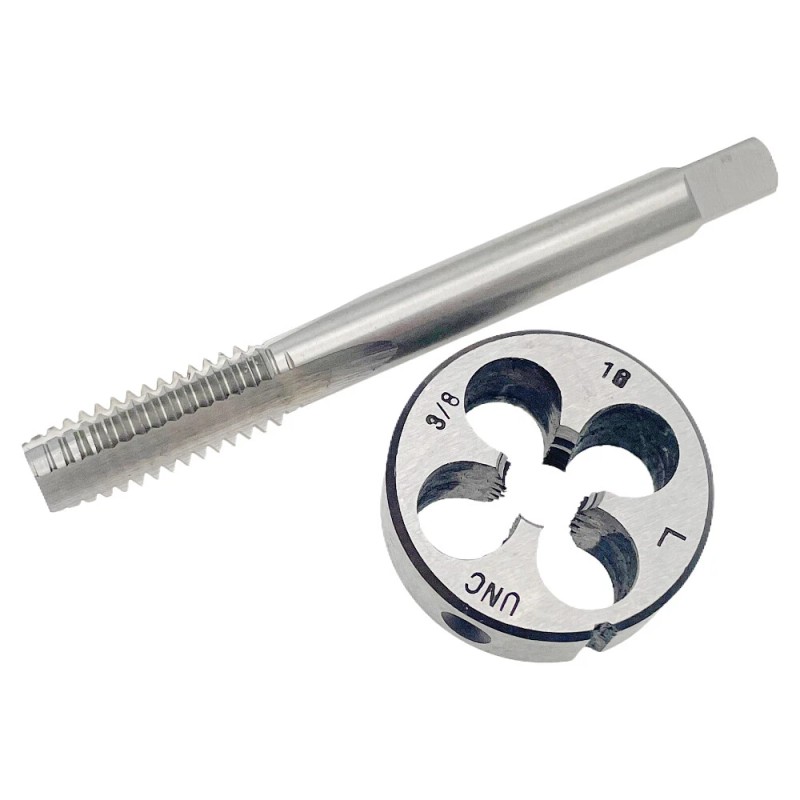 3/8-16 Tap Die Set LH 3/8X16 UNC Left Hand Thread