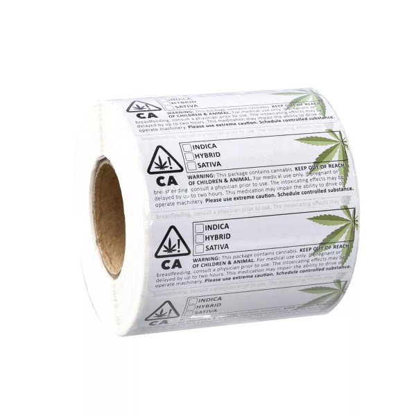 PLEXON CA Identification Labels 3" x 1" (76 mm x