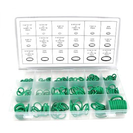 Chiloskit 270pcs Green F12-NBR R134a-HNBR A/C O-Ring Seal Assortment Kit Air Conditioning O-Ring Kit Car Vehicle Repair