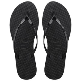 Havaianas Women's You Metallic Sandal, Black,41/42 BR (11-12 M US)