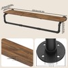 YheenLf Industrial Pipe Clothes Rack, Wall Mounted Garment Rack, Heavy