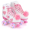 Ruthfot Women's and Girl's Classic Roller Skates with Light up