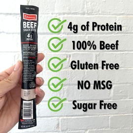 Jerky.com 100% Original Beef Snack Sticks 26 Pack (24 + 2 Bonus) | Sugar Free, Low Carb, High Protein Keto Snacks | Delicious Gluten Free Beef Jerky Sticks | Gifts for Men