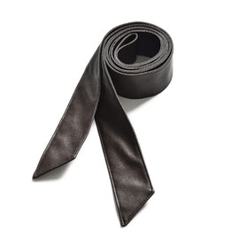 JIHUOO 180cm PU Leather Belt Long Sash Belt Women Obi Belt Waist Band Waistband Belts Overcoat Belt Replacement Brown