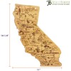 Totally Bamboo California State Destination Bamboo Serving and Cutting Board
