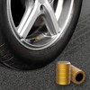 CKAuto Tire Valve Stem Caps, Golden Yellow, 4 pcs/Pack, Anodized