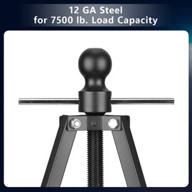 A-KARCK Gooseneck Tripod Stabilizer for 5th Wheel or Trailer, Fifth Wheel Adjustable Tripod Stabilizer with 7500lb Load Capacity, 2-5/16 inch Ball