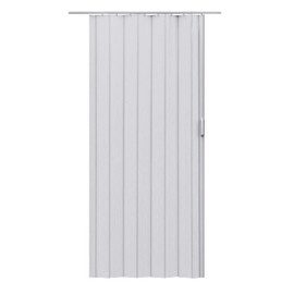 Abifoit PVC Folding Door, Accordion Door, 36" X 80", Multifold Bifold Closet Doors with Magnet for Bedrooms,Home,Office(Light Gray)