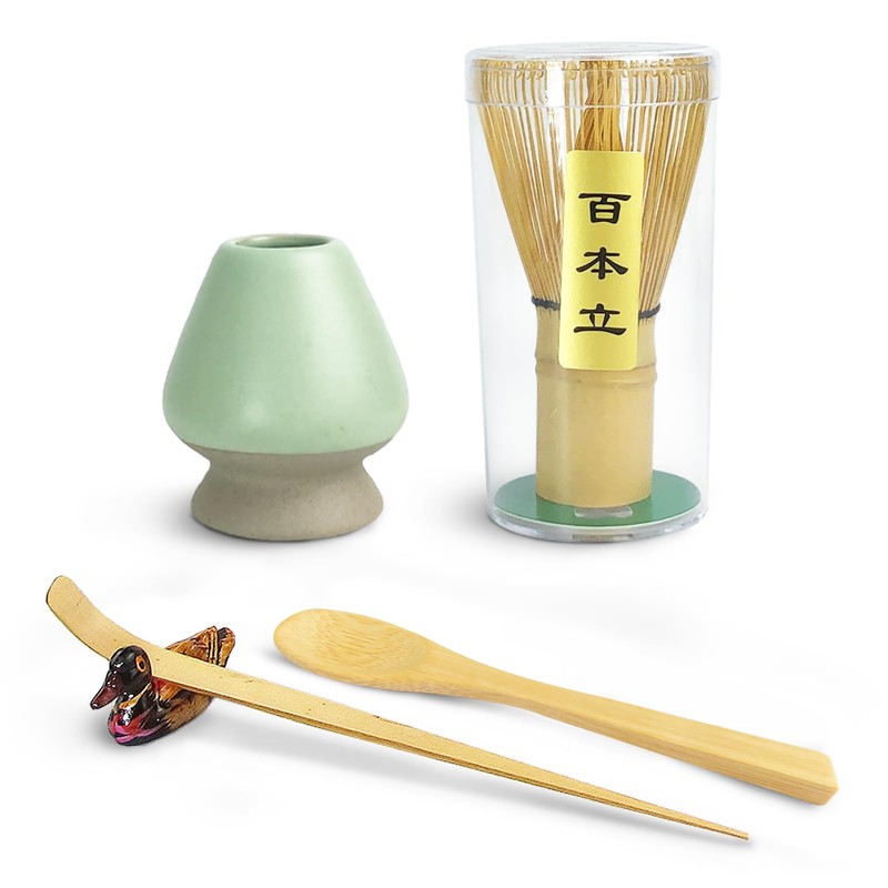 Artcome 5 Pcs Japanese Matcha Tea Set, Matcha Whisk, Traditional
