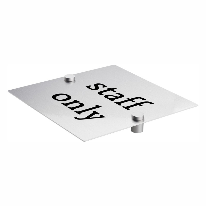 ViroDisplay® Standoff Aluminium Sign – 150 x 150mm – Premium