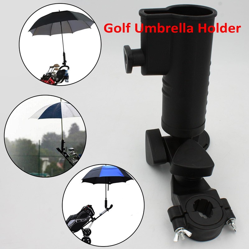 AcbbMNS Universal Golf Push Cart Umbrella Holder, Adjustable Angle Golf