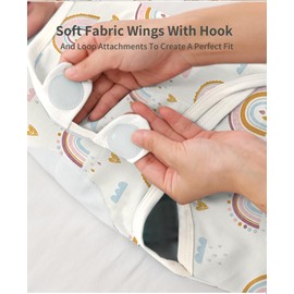Refilerss Newborn Swad Wrap, 100% Cotton, For All Seasons, Type, Uerine Biomechanics, Anti-Bounce Design, Cute Patterns Available, 0 - 2 Months, Sleep Stability Wrap, Rainbow Patterns