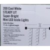 Home Accents Holiday 200 Ct Cool White Steady Lit Mini