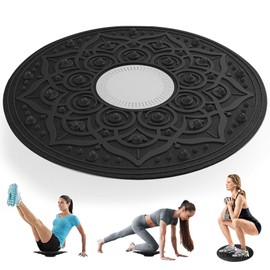 Balance Board, Balance Trainer for Adults and Children, Balance Cushion, Wobble Board for Rehabilitation & Fitness, Strengthens Your Balance (Grey)