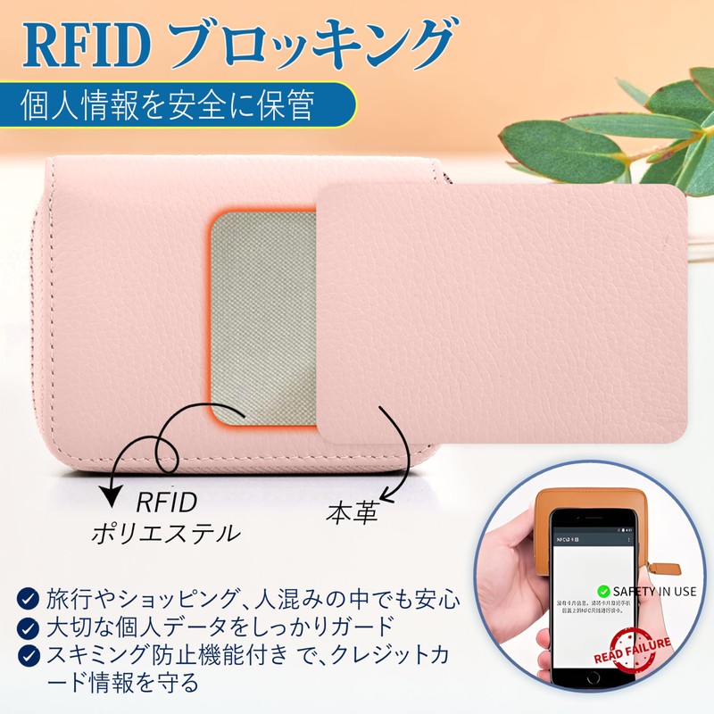 COCA-DG Mini Wallet, Stores Bills Without Folding Bills, Compact, Bifold