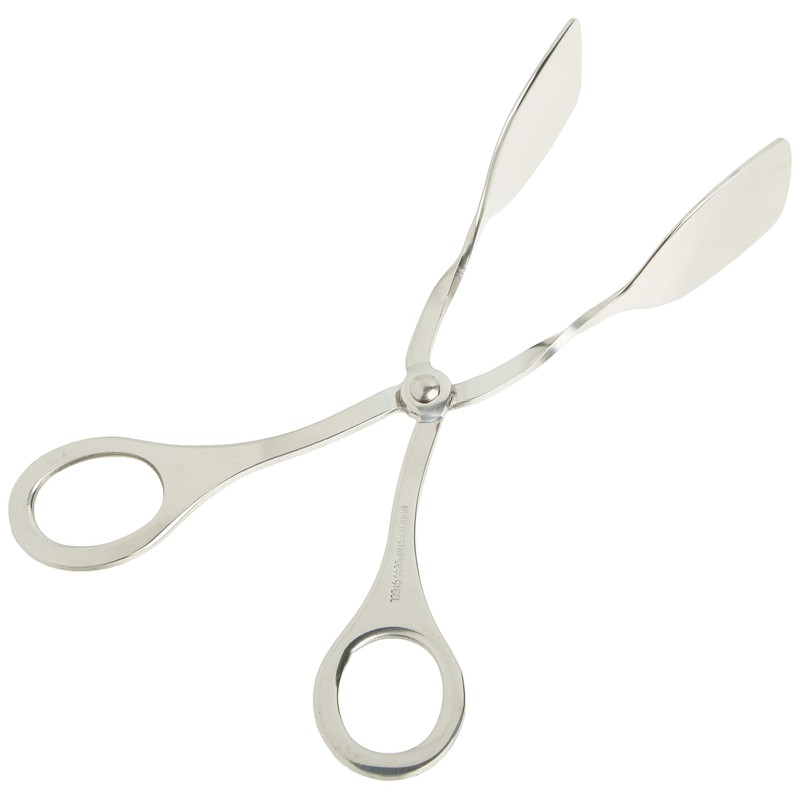 Norpro, Silver Stainless Steel Serving Tongs, 7.5 INCH