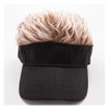 Spiked Wigs Fake Hair Visor for Adults Adjustable Sun Visor