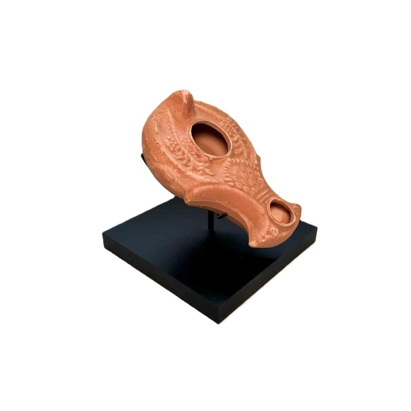 Oil lamp and Mineral Artifact Display Stand for Ancient Oil
