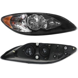 2008-2016 International ProStar Right Passenger Side Headlights Assembly Black Halogen & Xenon Fit for Newer ModelsMain Material: ABS, Main Color: Black