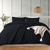 IR Imperial Rooms Black Duvet Cover Queen Size Double Brushed