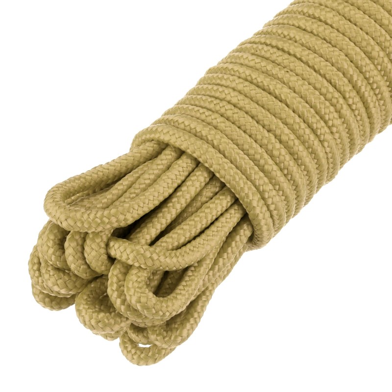 QUARKZMAN Polypropylen-Seilgeflecht 30M/98.4ft 3/16" 5mm Braun für den Innen- und